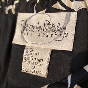 Designer Silk wrap skirt/ size 12